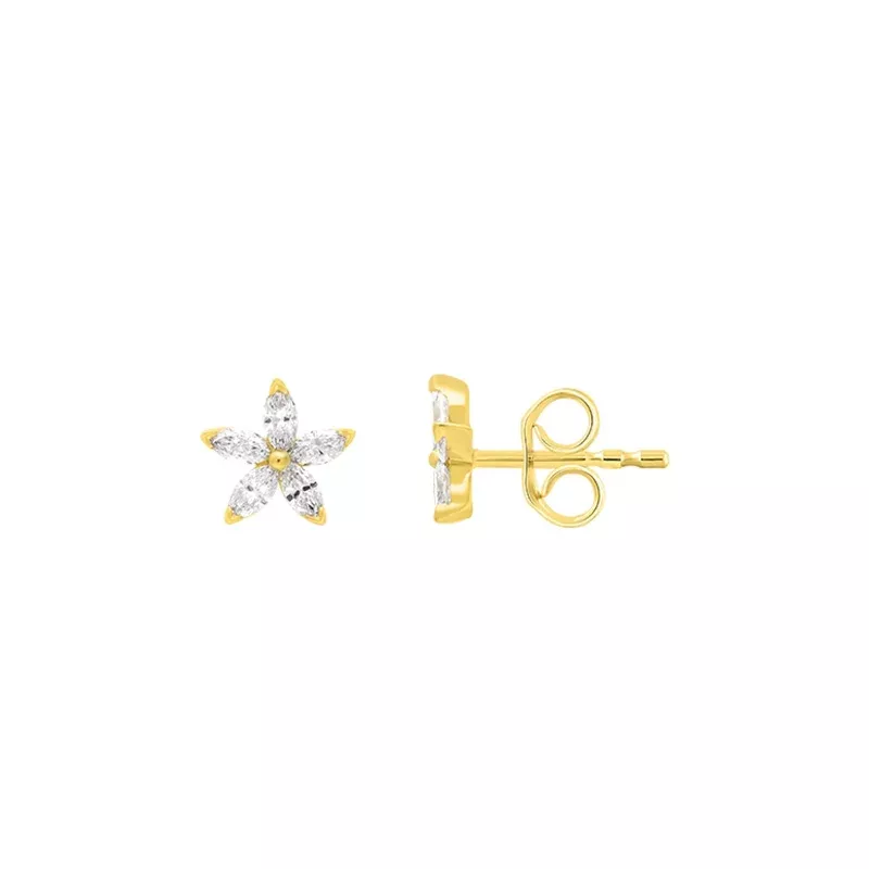 0.3ct Lab Grown Diamond Earrings in 9K Yellow Gold