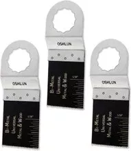 1-1/3" Universal Bi-Metal Oscillating Tool Blade, 3pk (SuperCut), Oshlun MMS-0103