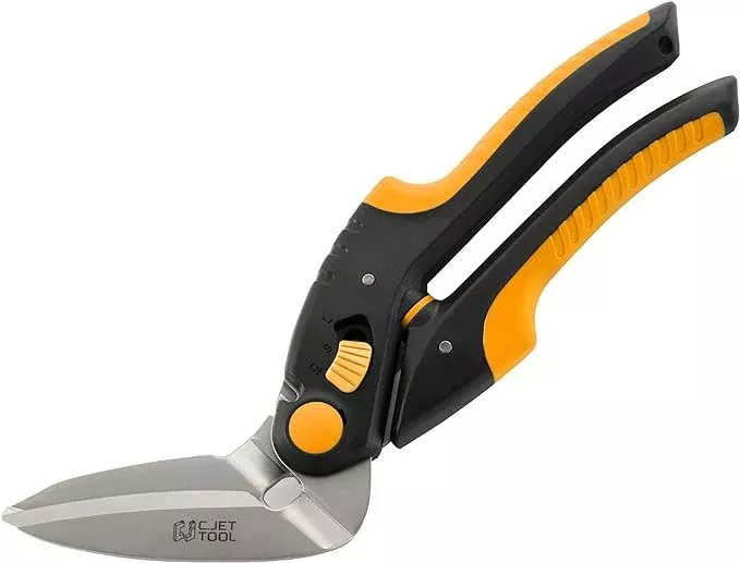 10" Heavy Duty Scissors, Carpet Cutter, Industrial Scissors, Multipurpose, Scissors for Carpet, Cardboard, Leather, Pruning, Gardening, Professional Soft Grip Stainless Steel (Orange)