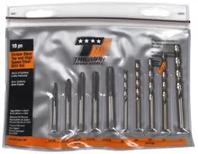 10pc Carbon Steel Tap Sets Drill Set, Size 6-1/4 NC, Northland 083568