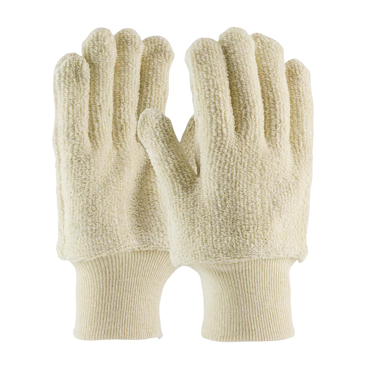12 PACK LARGE PIP Terry Cloth Seamless Knit Glove - 24 oz