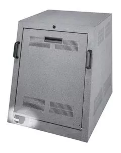 12SP,SLOPED RACK,INTEG.DOOR,BLACK