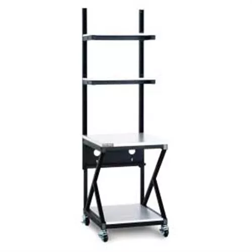 24" Performance 200 Series LAN Station - Folkstone / Work Bench with Full Bottom Shelf
