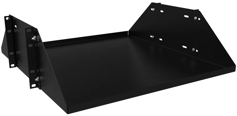 3U Dual-Channel Solid Shelf - 24" deep - 300 lbs rated