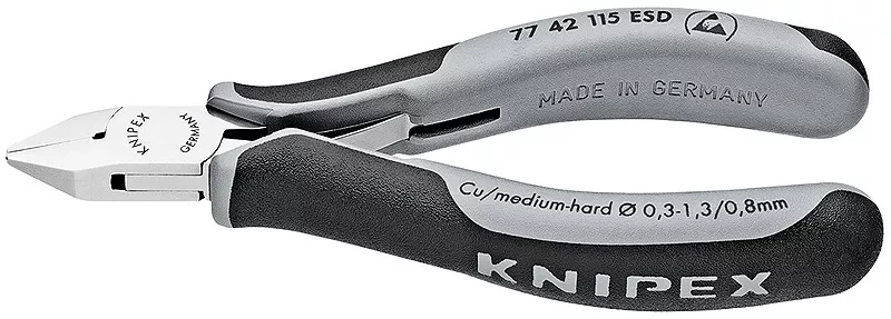 4-1/2" Electronics Diagonal Cutters - ESD Handles