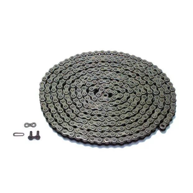 #40 x 10 Ft 1 /2 Inch Pitch Single Strand Solid Roller Chain