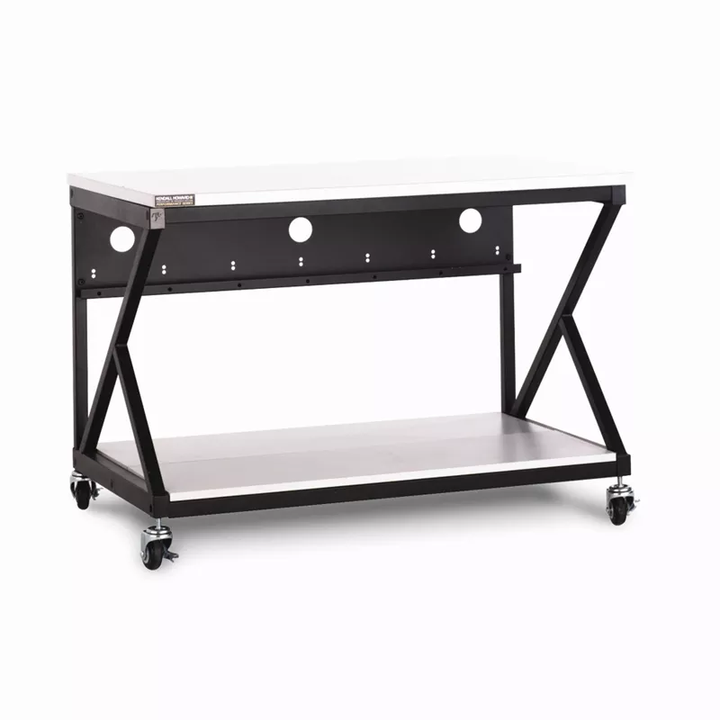 48" Performance 300 Series LAN Station-Folkstone/Work Bench with Full Bottom Shelf No Upper Shelving
