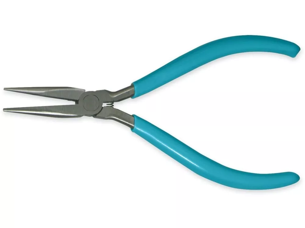 5" ESD Safe Serrated Jaws Thin Long Needle Nose Plier, Bagged