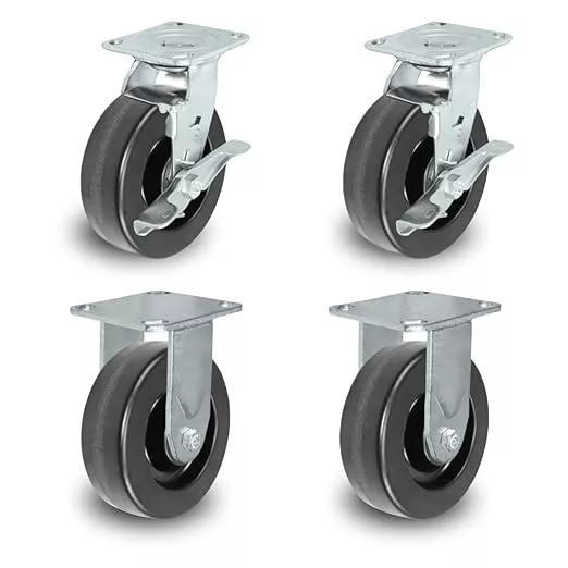 6" X 2" Tool Box Kit - Phenolic Wheel - 4,800 Lbs Capacity per Set of 4