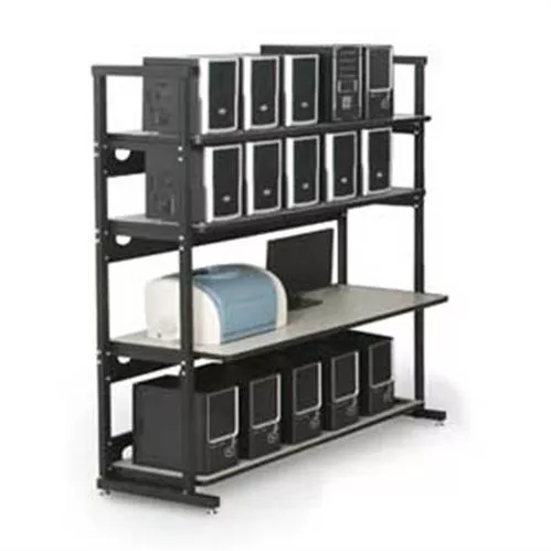 60" 4 Post, 4 Shelf Performance Plus Heavy Duty LAN Station