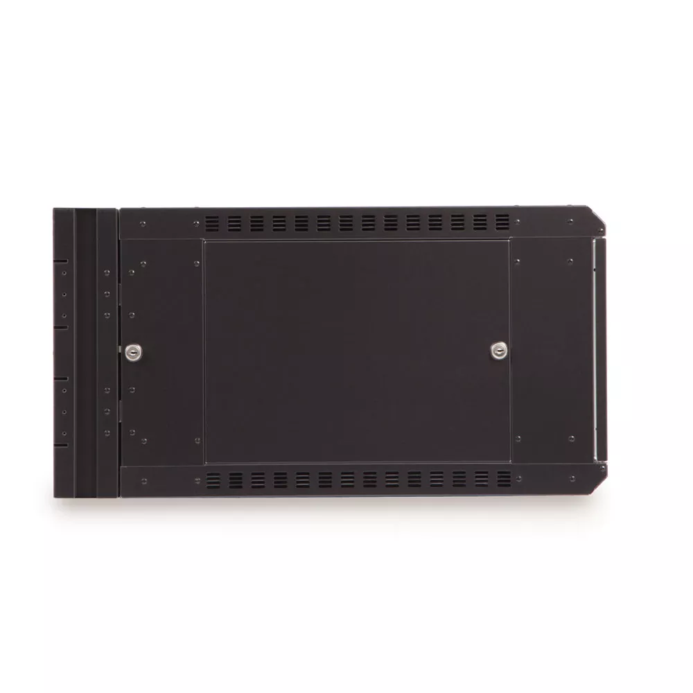 6U LINIER Swing-Out Wall Mount Cabinet - Solid Door