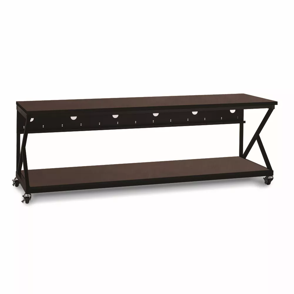 96" Performance 300 Series LAN Station - African Mahogany
