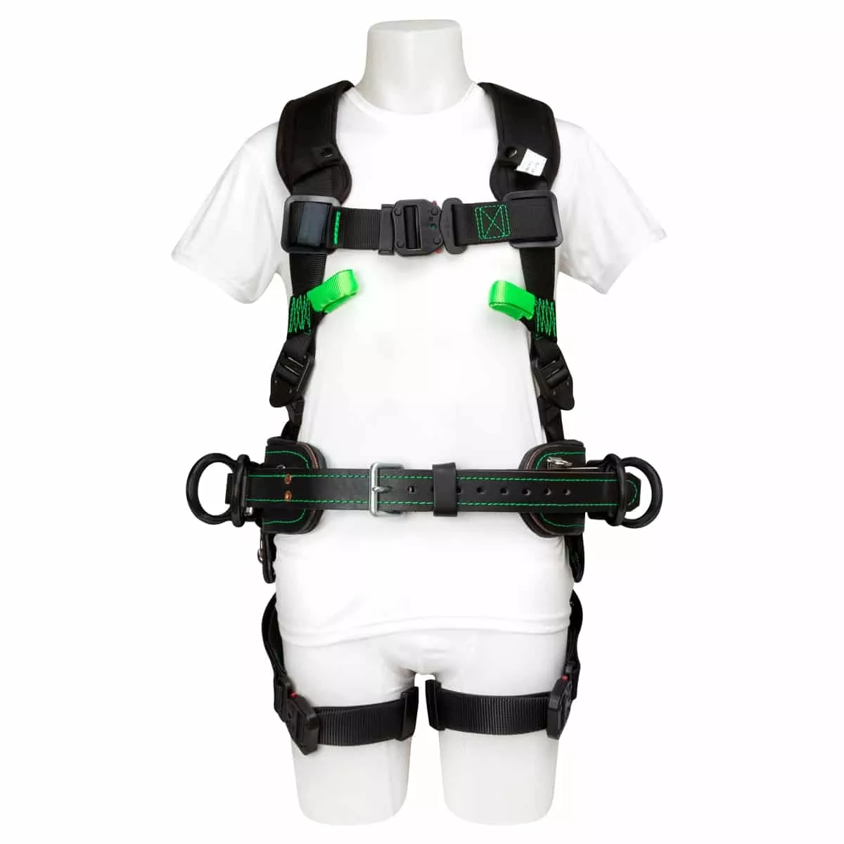 ADJUSTABLE IN-LINE 4 D-RING BODY BELT™ H-STYLE HARNESS COMBO – U68L7NQ16