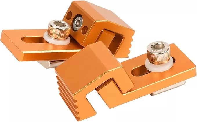Aluminum Tiger Claw – Compatible with 3018 Pro Max/3018 Pro Ultra CNC Machine, T-Track & Perforated Worktables – Ideal for Secure CNC Machining, Low Profile Side Clamps for CNC Router