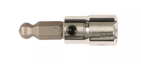BallEnd Hex Bit Socket 1/4 Sq Drive 7/32
