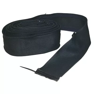 Best Welds Cable Cover with Zipper, 3" W, 22' L, Medium Size, Black Nylon WC-3-22