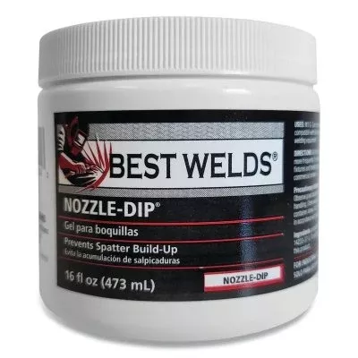 Best Welds Nozzle Dip Gel, 16 oz, Jar, Blue NOZZLE-DIP