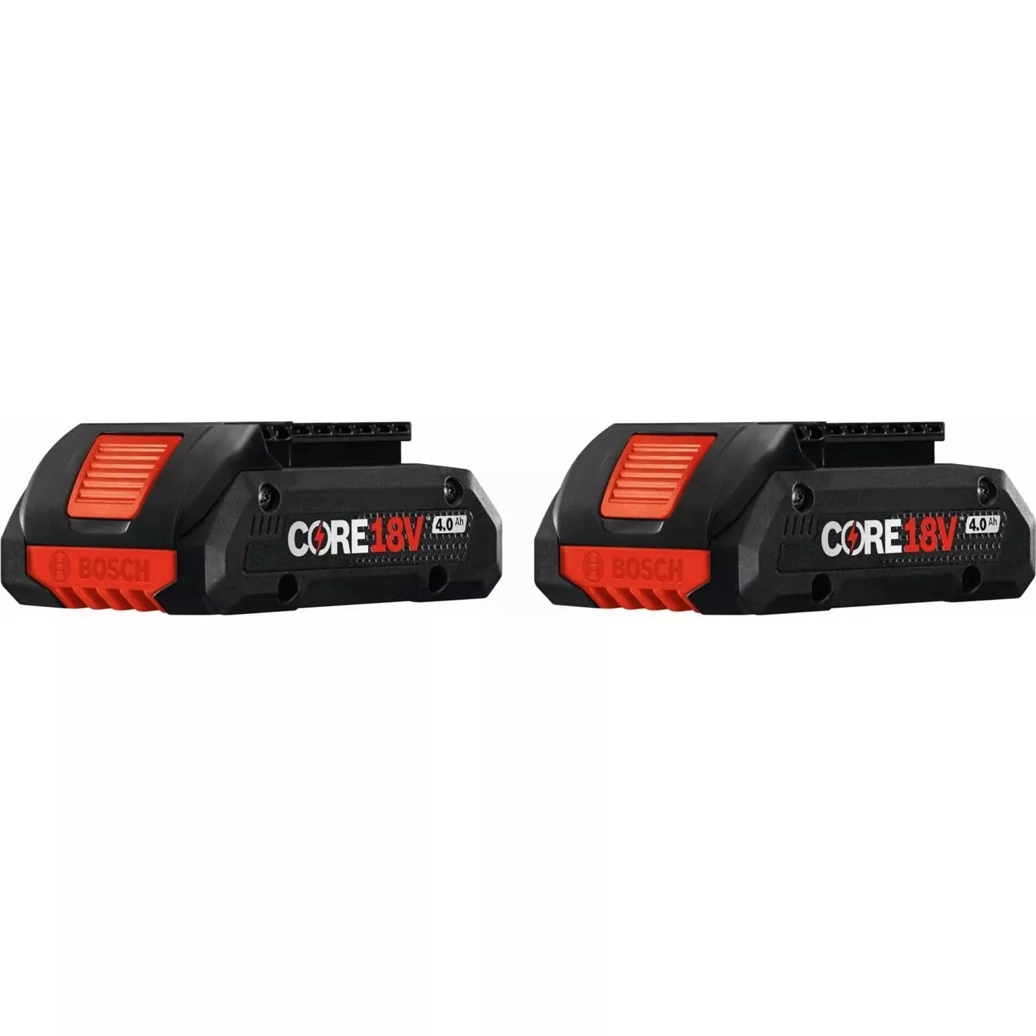 Bosch GBA18V40-2PK 18V CORE18V Lithium-Ion 4.0Ah Compact Batteries, 2-Pack