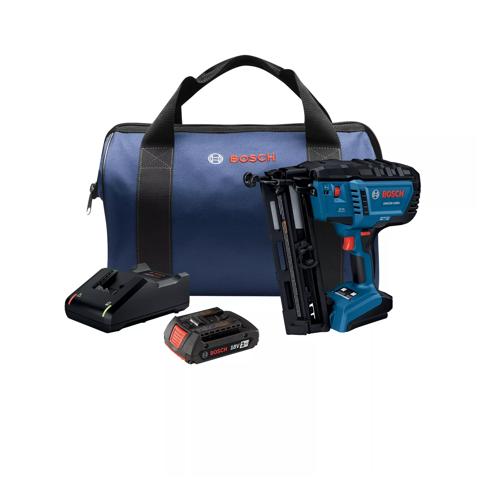 Bosch Power Tools 18V 16-Gauge Angled Finish Nailer GNH18V-16MAB12