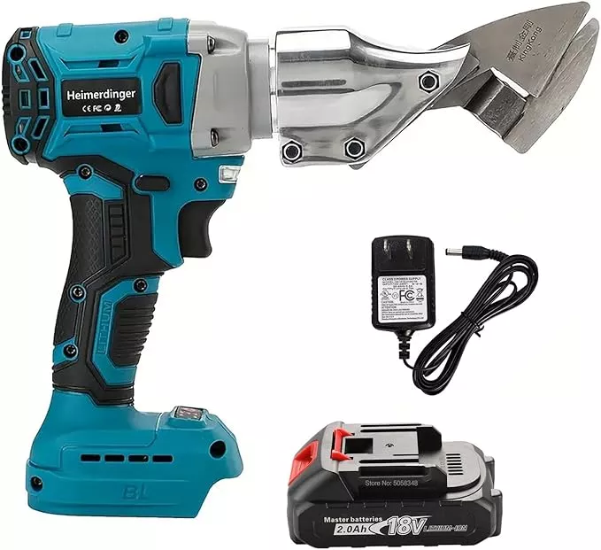 Brushless Cordless Metal Shear with 2000mAh Battery,Heavy Duty Electric Scissors for Cutting Metal,Carpet and Cardboard-Variable Speed