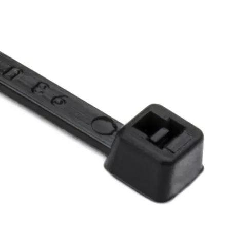 Cable Tie, 4" Long, UL Rated, 18lb Tensile Strength, PA66, Black, 1000/pkg
