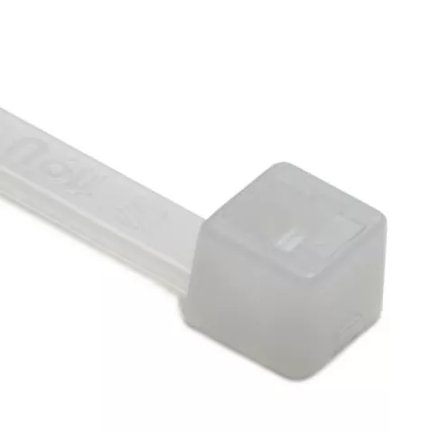 Cable Tie, 6" Long, UL Rated, 30lb Tensile Strength, PA66, Natural, 100/pkg