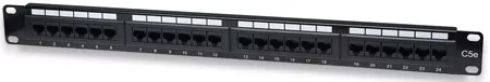Cat5e Patch Panel 24-Port, UTP, 1U