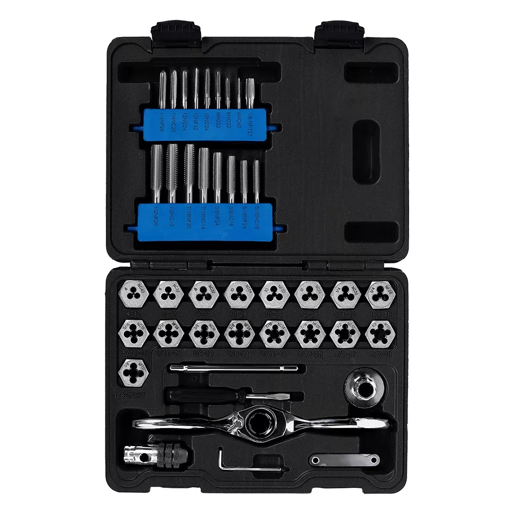 Champion Cutting Tools Tap and Die Set - Metric - 40 Pc CS40MP-A