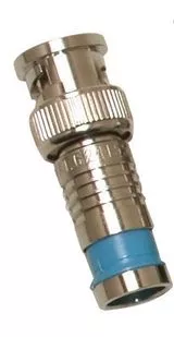 Compression BNC Connector, RG6 Quad - 50/pk