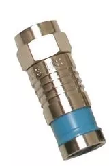 Compression F Connector, RG6 Quad - 100/pk
