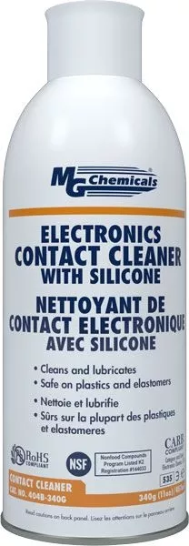 Contact Cleaner With Electronic Grade Silicone, 340 grams (12 oz) aerosol