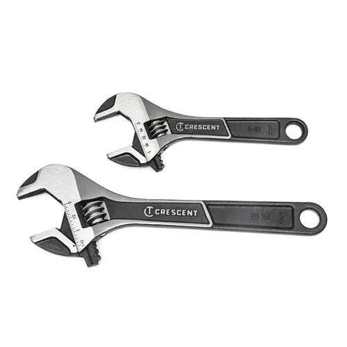 Crescent 2 Piece 6" & 10" Wide Jaw Adjustable Wrench Set ATWJ2610VS