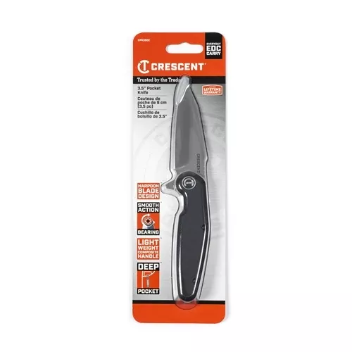 Crescent 3-1/2" Harpoon Blade Composite Handle Pocket Knife CPK350C