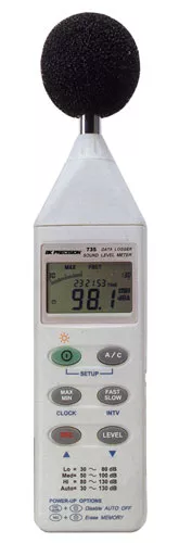 Datalogging Digital Sound Level Meter w/ RS-232 Software & Cable