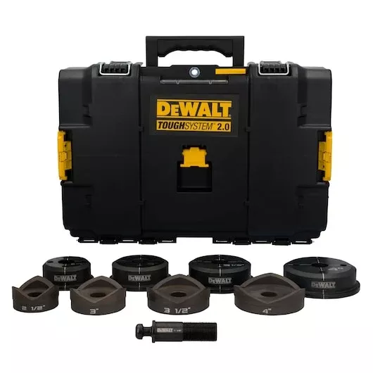 DEWALT 2-1/2" - 4" Knockout Punch and Die Kit with TOUGHSYSTEM 2.0 Box | DCE6004K
