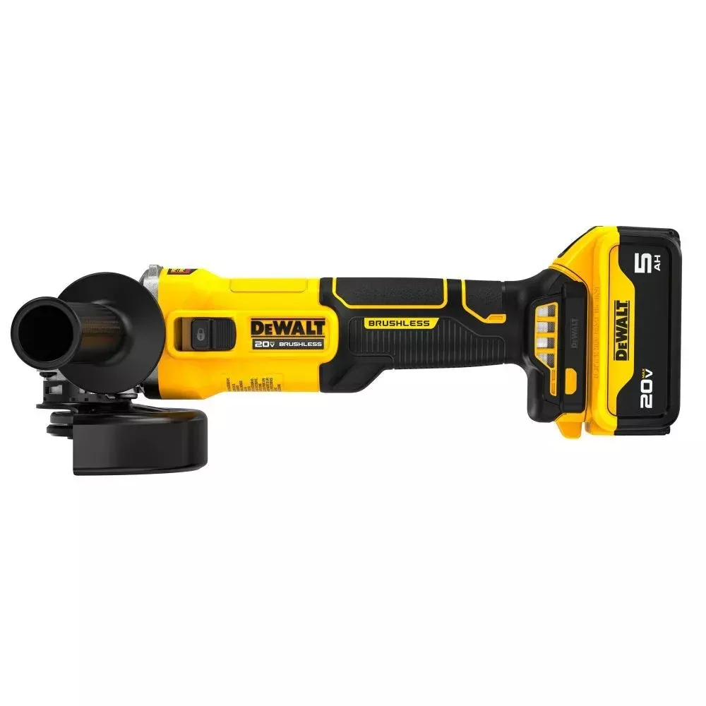 DEWALT 20V MAX* Brushless 4-1/2" Slide-Switch Grinder Kit - DCG407P1