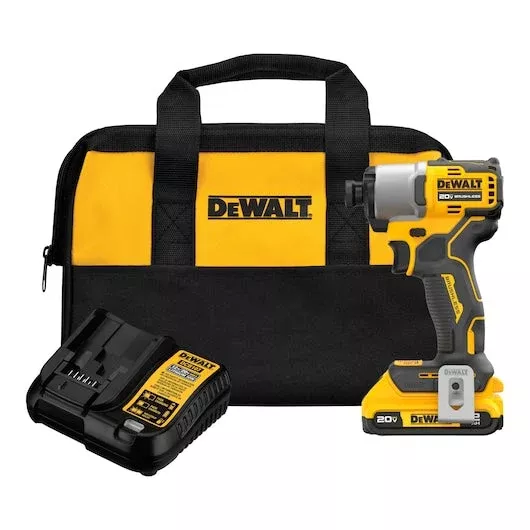 DEWALT 20V MAX Brushless Cordless 1/4" Impact Driver Kit DCF840D1