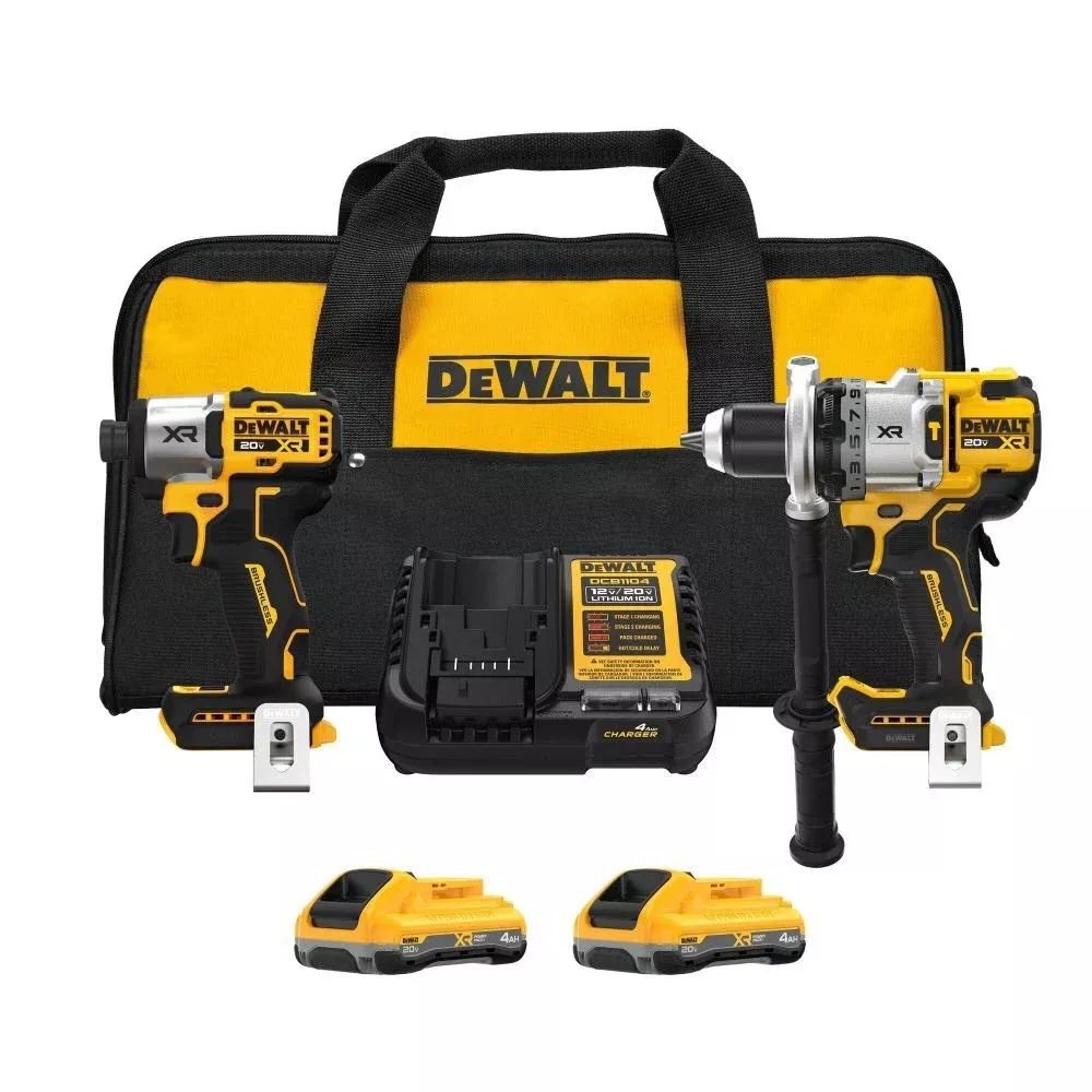 DEWALT 20V MAX XR 2-Tool Combo Kit with POWERPACK DCK2101QQ2