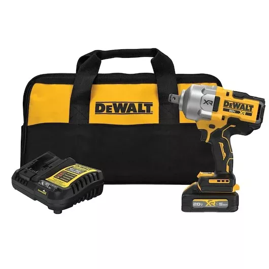 DEWALT 20V MAX XR 3/4-in. High Torque Impact Wrench Kit with POWERSTACK Oil-Resistant Battery DCF964GH1