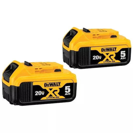 DEWALT 20V MAX XR 5.0Ah Lithium-Ion Battery 2-Pack (DCB205-2)