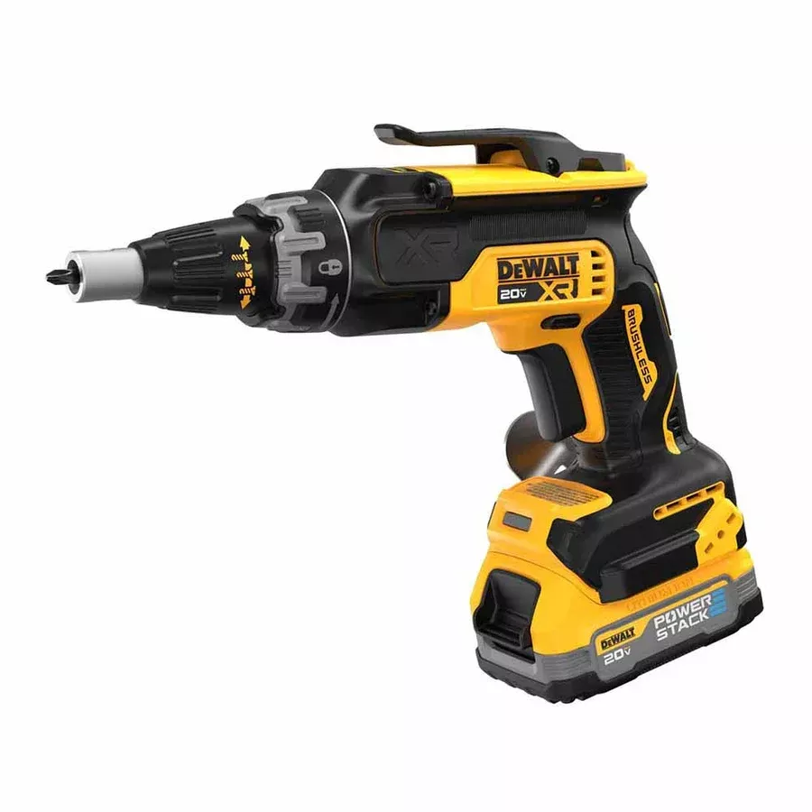 DEWALT 20V MAX XR Brushless Drywall Screwgun Kit with POWERSTACK Battery DCF630E1