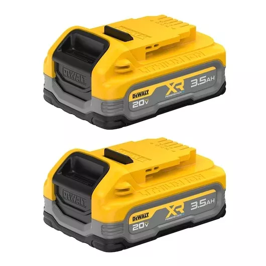DEWALT 20V MAX XR POWERSTACK 3.5Ah Battery (2-Pack) - DCBP320-2