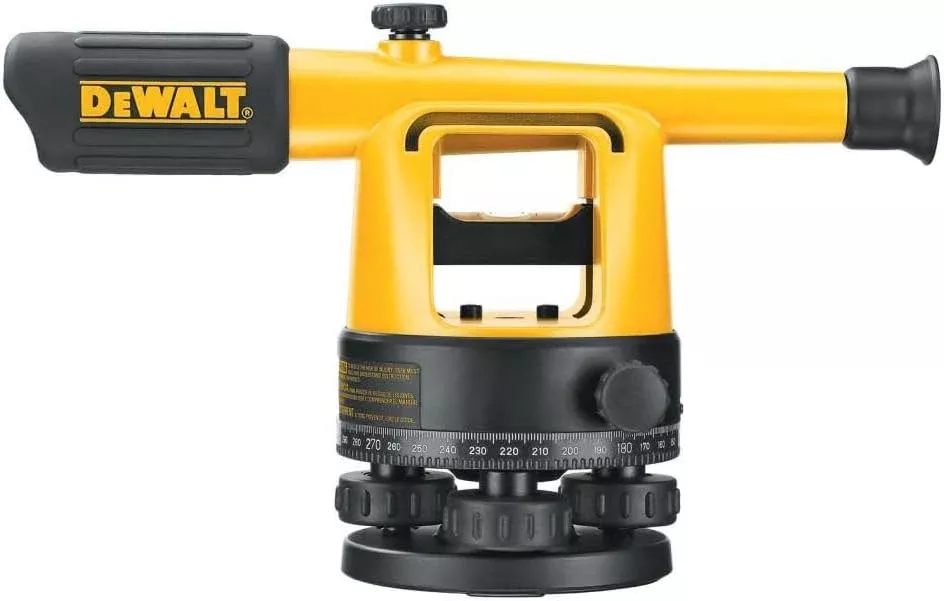 DEWALT 20X Builder's Level Package with Aluminum Tripod and 8' Grade Rod - DW090PK