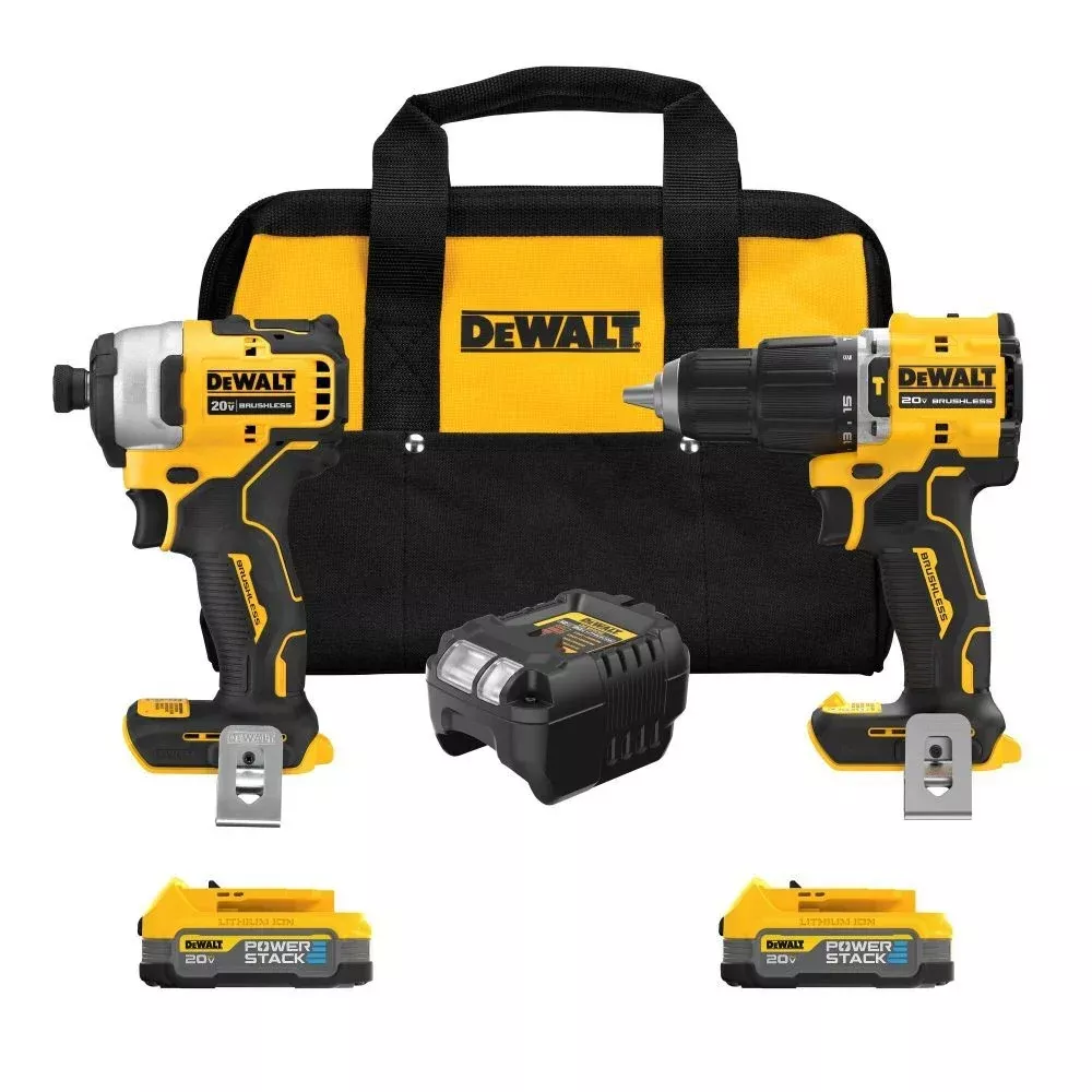 DEWALT ATOMIC 20V MAX Brushless Hammer Drill & Impact Driver Combo Kit DCK226E2