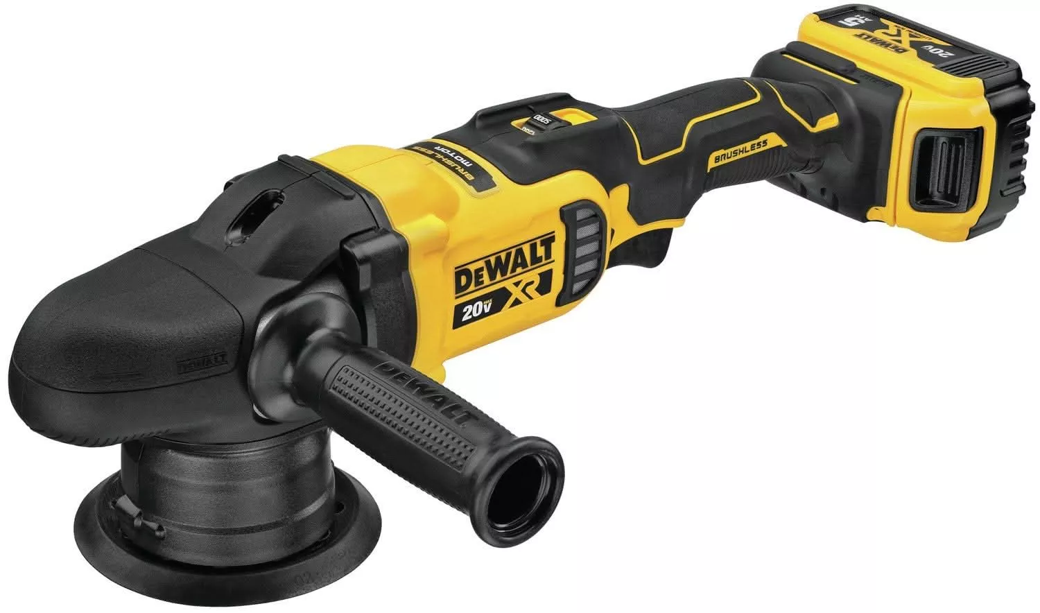 DeWalt DCM848P2 20V MAX XR 5-inch Cordless Variable Speed Random Orbit Polisher 5.0Ah Kit