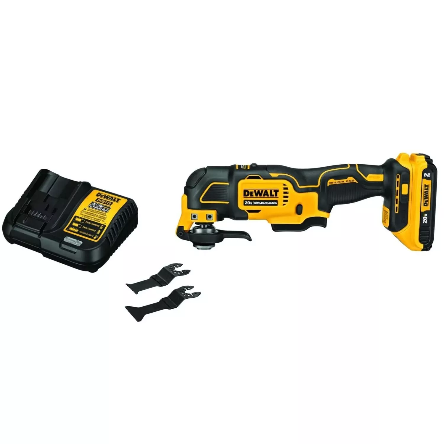 Dewalt DCS354D1 20-Volt MAX Lithium-Ion Cordless Brushless Oscillating Tool 2.0Ah Kit