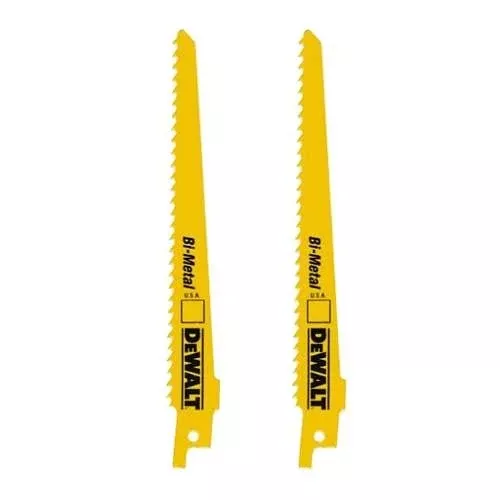 Dewalt Dw4845-2 6" 10/14Tpi Bi-Metal Reciprocating Blade (2 Pack) (5)