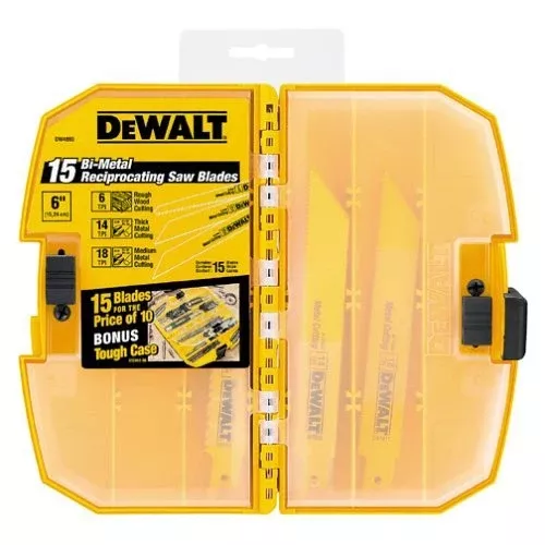 Dewalt Dw4890 15-Piece Reciprocating Saw Blade Set