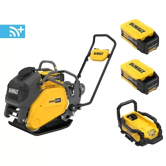 DEWALT POWERSHIFT 15kN Cordless Brushless Forward Plate Compactor Kit - DCPS7154AG2