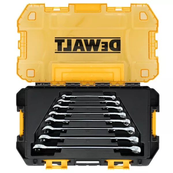 DeWalt TOUGHSERIES 8-piece SAE Combination Wrench Set DWMT45427